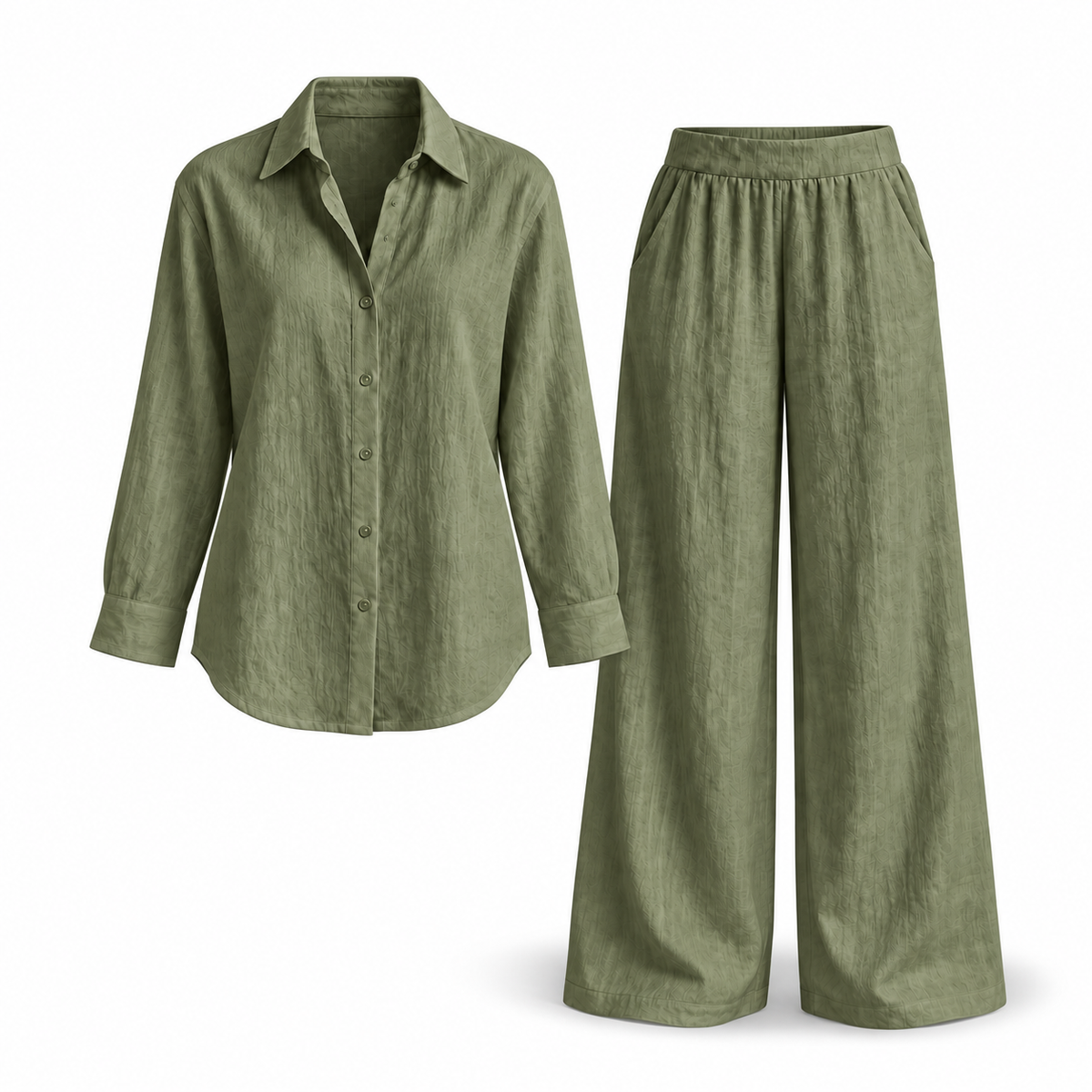 Women's Celeste Breezy Longline Shirt & Trouser Set