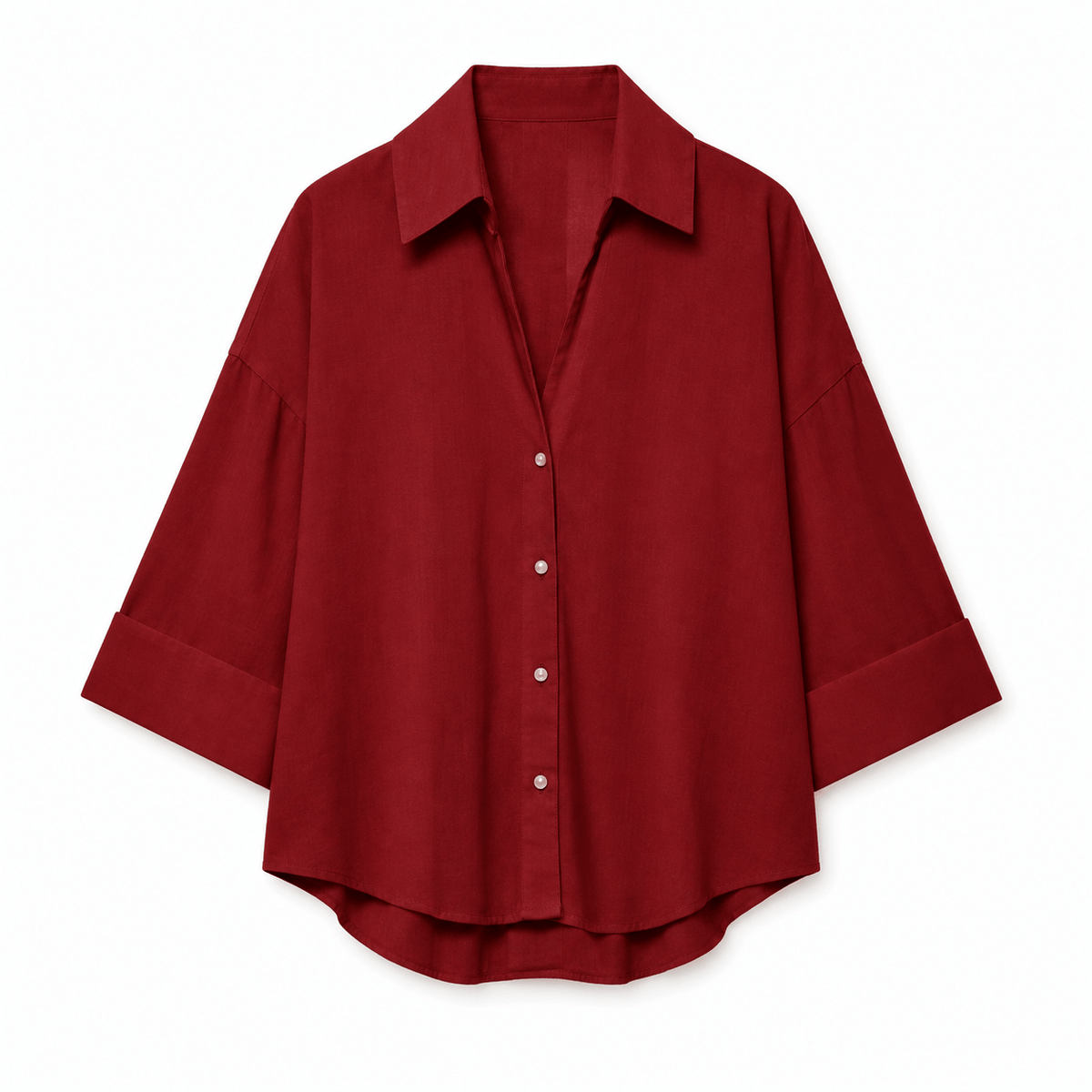 Women's Amelie Relaxed Drop-Shoulder Button Shirt