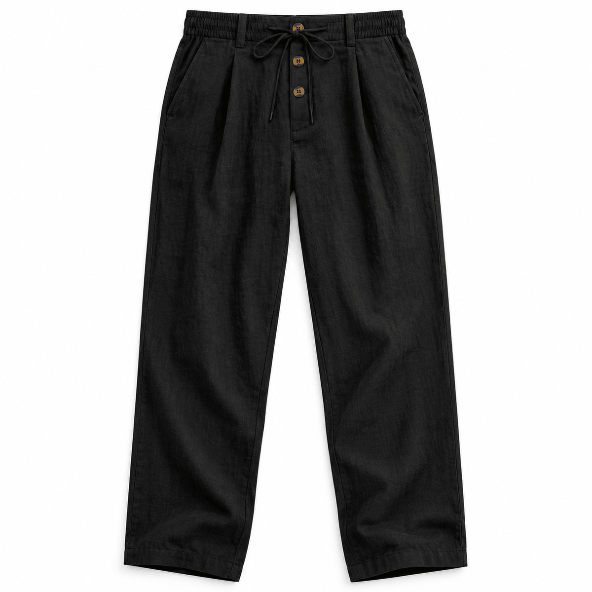 Men's Callan Relaxed Cotton-Linen Drawstring Trousers