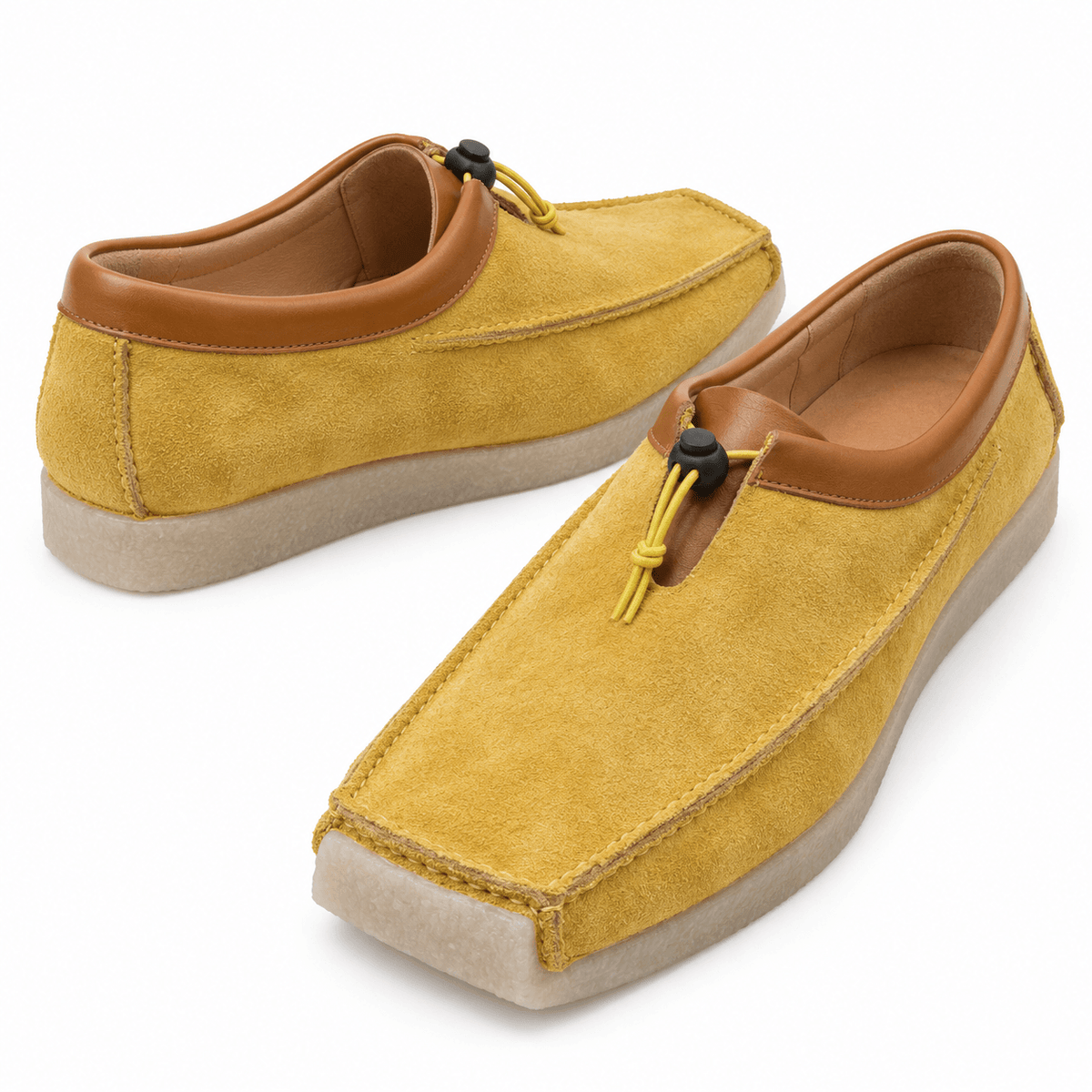 Men's Aurelio Suede & Leather Square-Toe Loafers