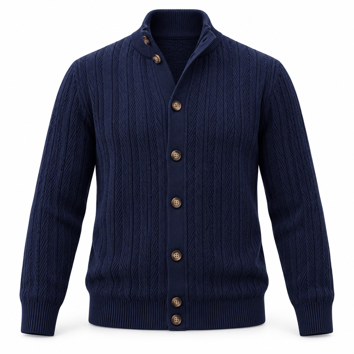 Men's Alistair Cable-Knit Button Cardigan