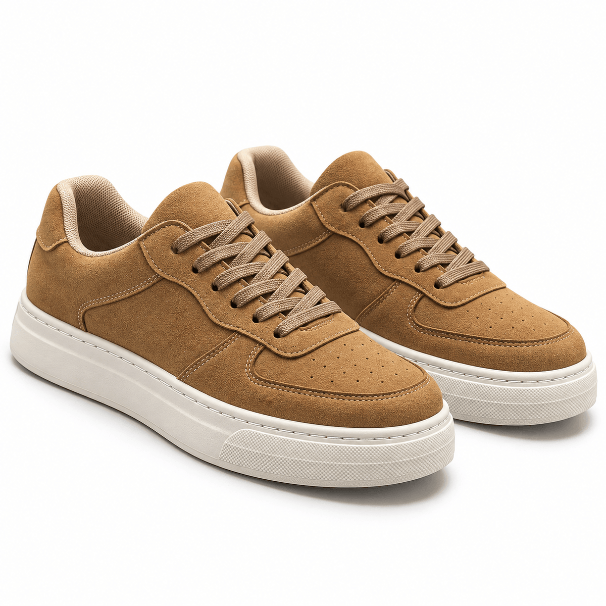 Men's Rowan Suede-Style Platform Court Trainers