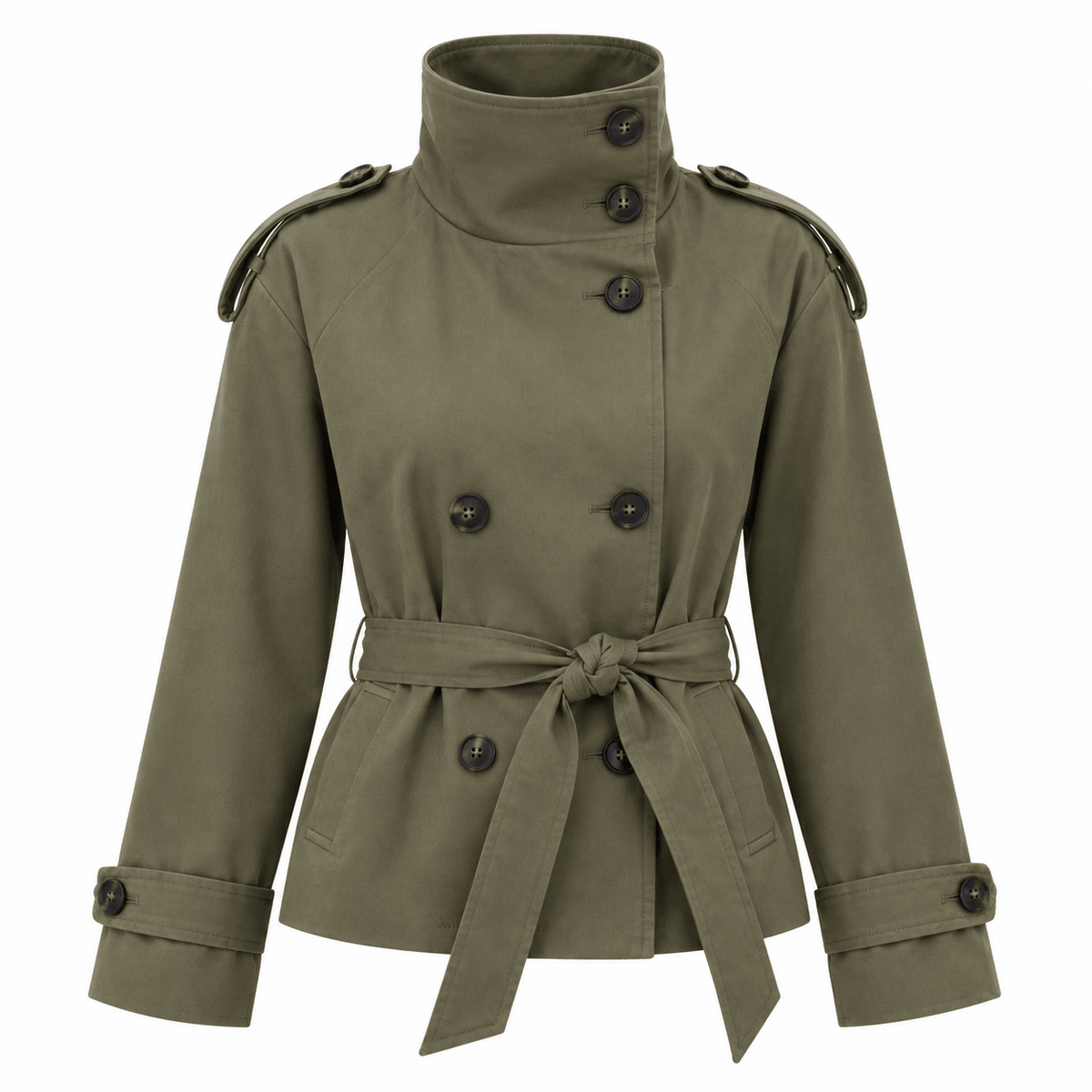 Women's Aveline Funnel-Neck Trench Jacket
