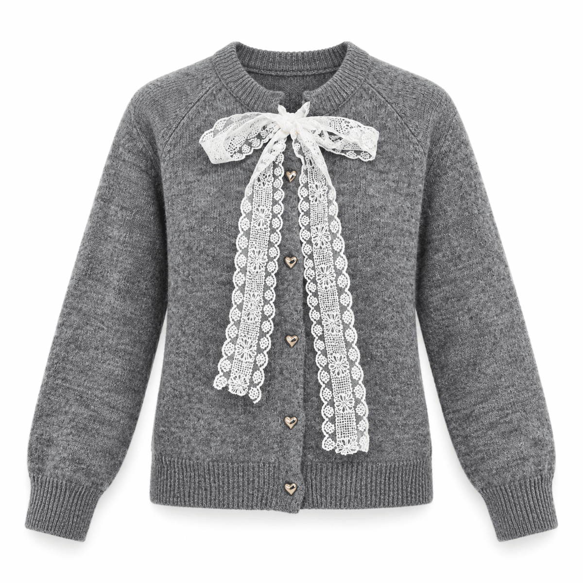 Women's Celestine Lace Bow Jumper Cardigan