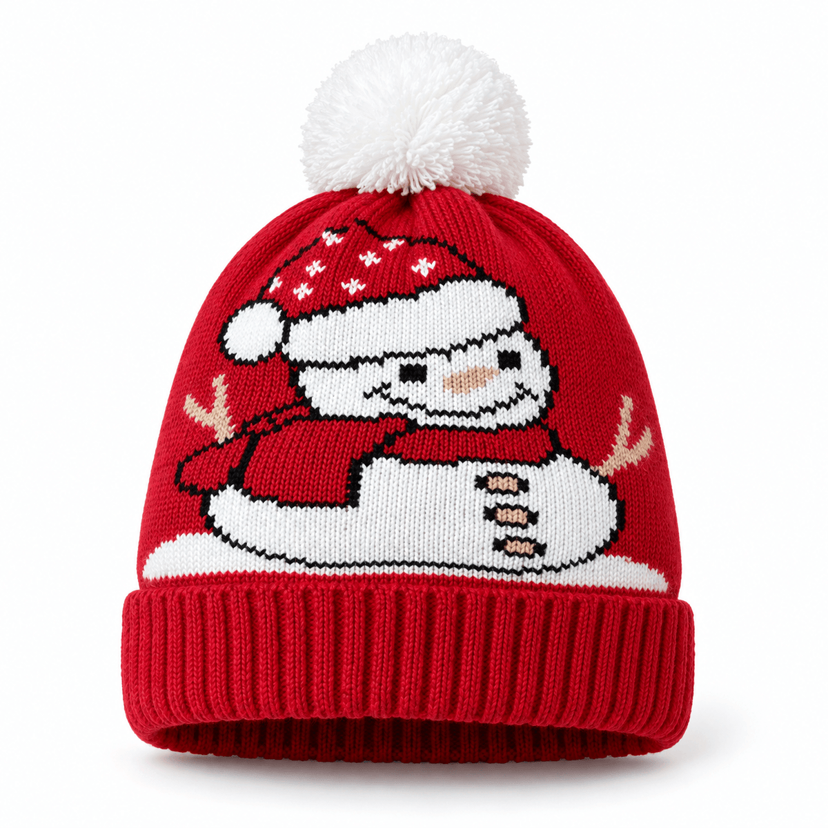 Unisex Finley Festive Christmas Pom Pom Beanie