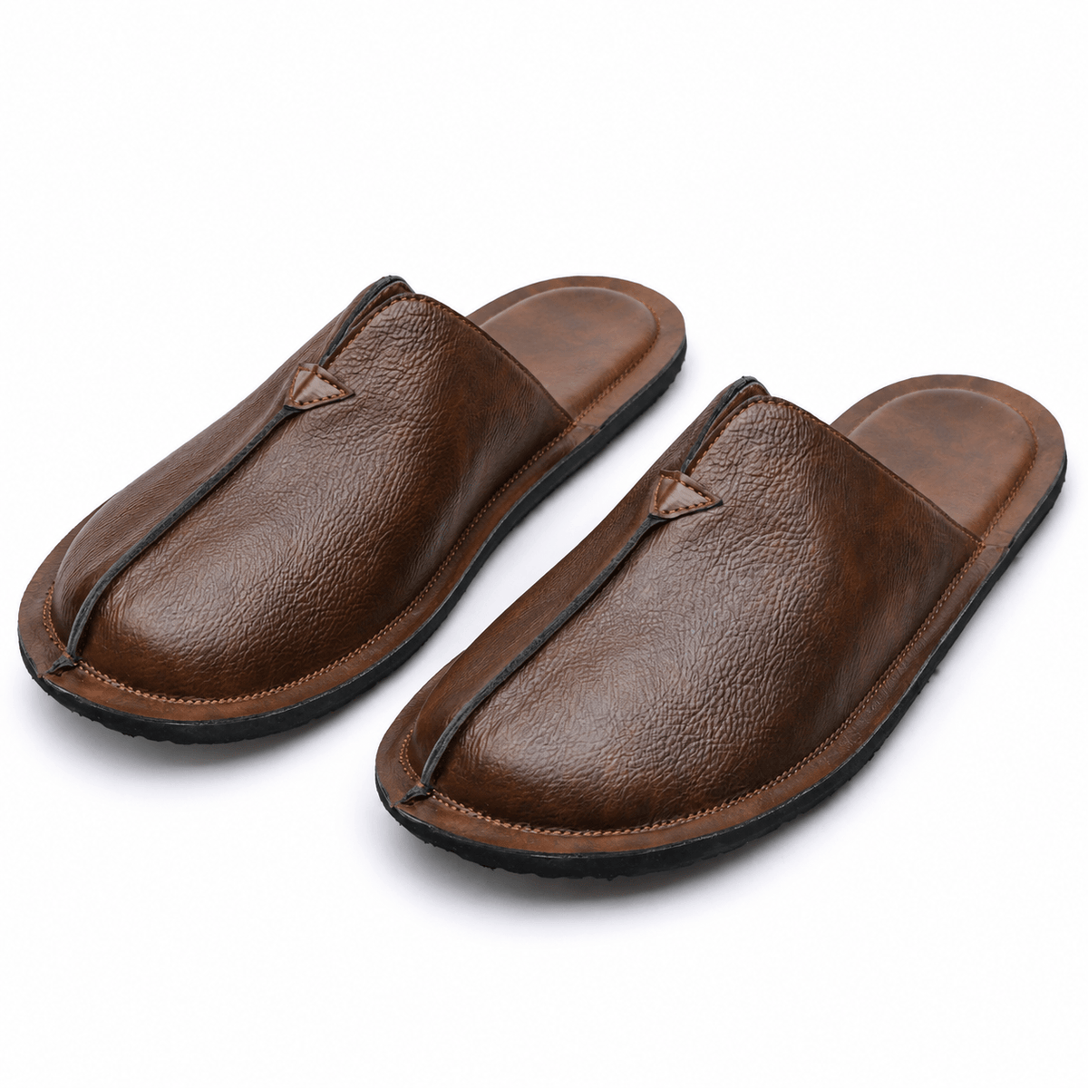 Men's Lucan Leather Closed-Toe Mule Slippers