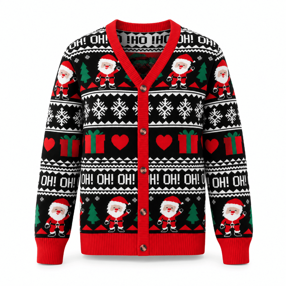 Unisex Merrick Festive Christmas Jumper Cardigan