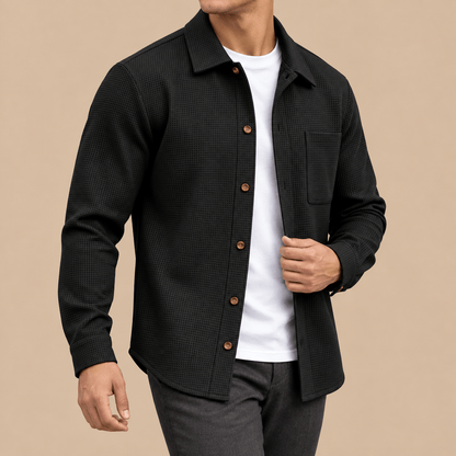 Men's Rowan Textured Waffle Overshirt