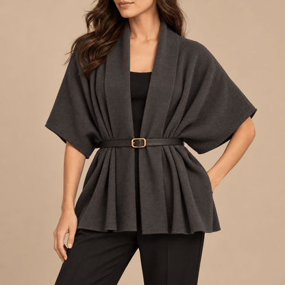 Women's Elowen Belted Draped Knit Cardigan