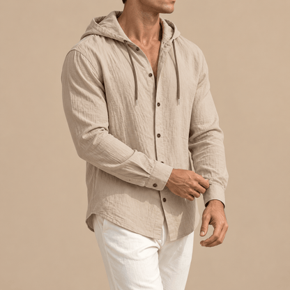 Men's Evander Breezy Hooded Overshirt