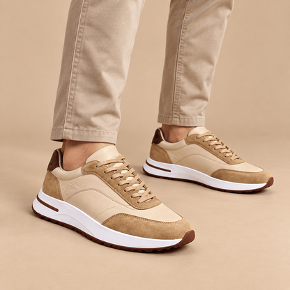 Men's Aurelius Heritage Calfskin Panel Trainers
