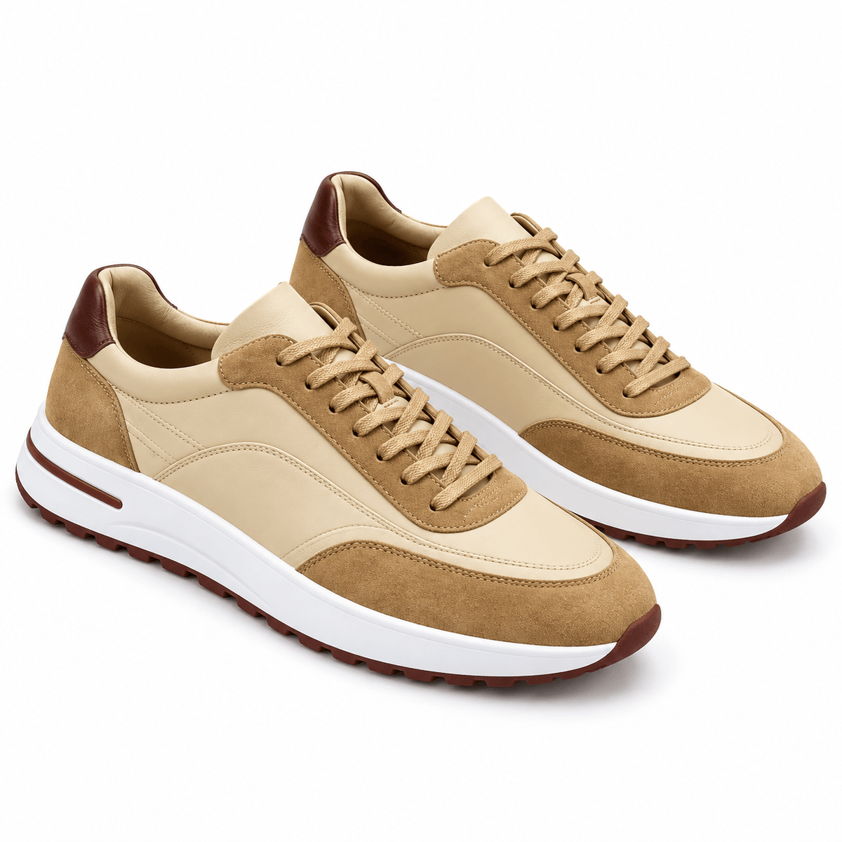 Men's Aurelius Heritage Calfskin Panel Trainers