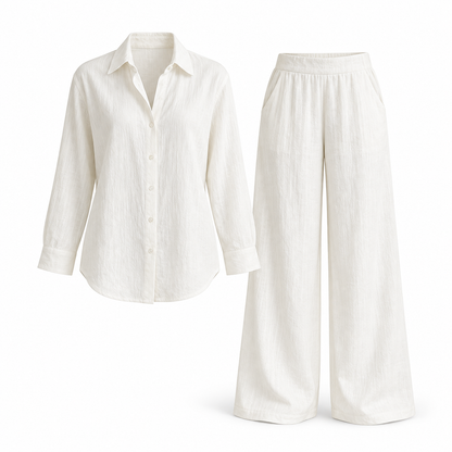 Women's Celeste Breezy Longline Shirt & Trouser Set