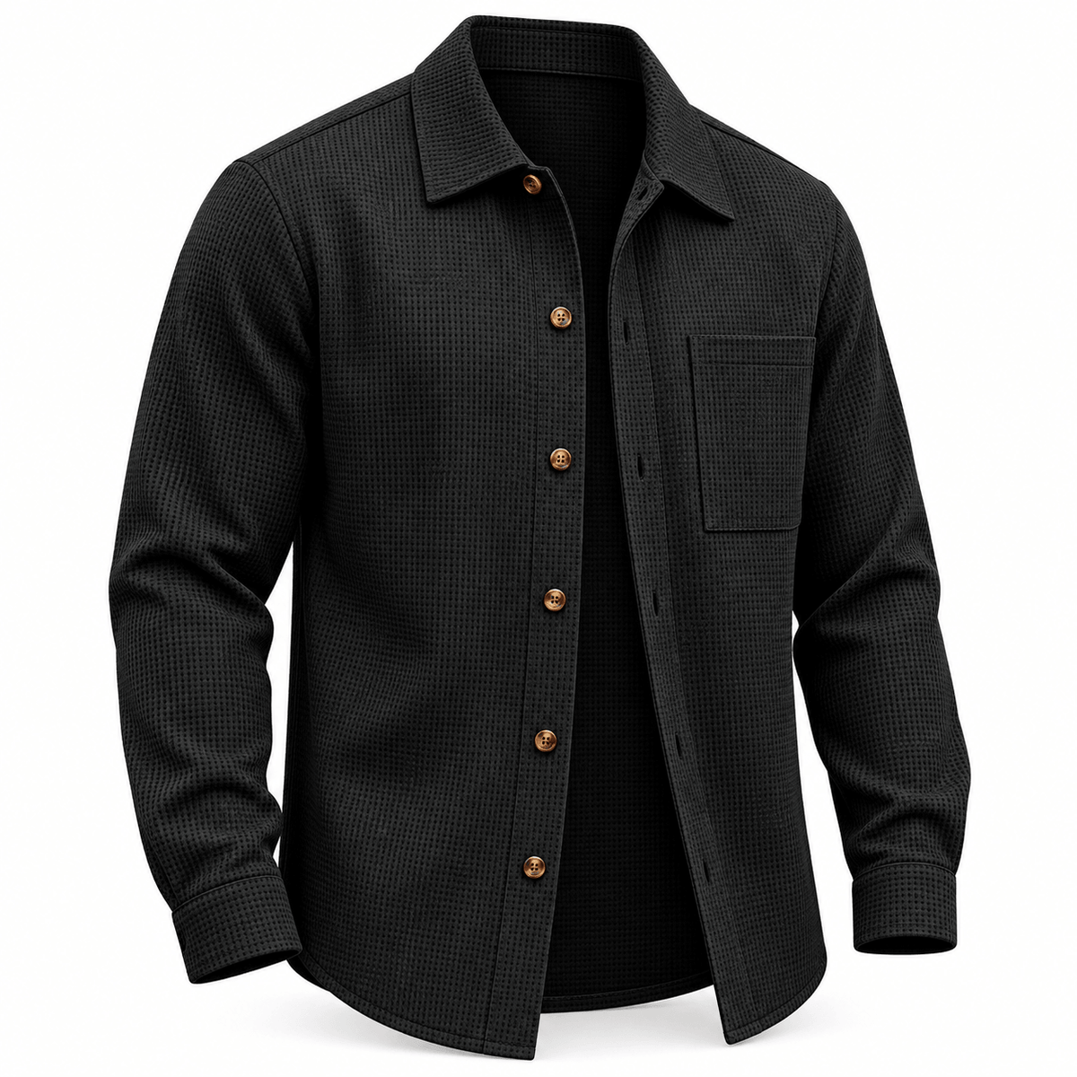 Men's Rowan Textured Waffle Overshirt