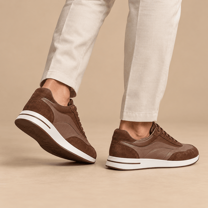 Men's Aurelius Heritage Calfskin Panel Trainers