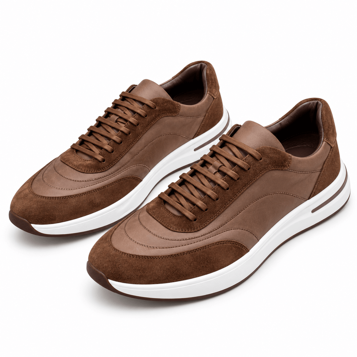 Men's Aurelius Heritage Calfskin Panel Trainers