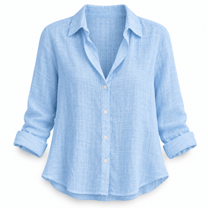 Women's Isolde Breezy Collared Long-Sleeve Blouse