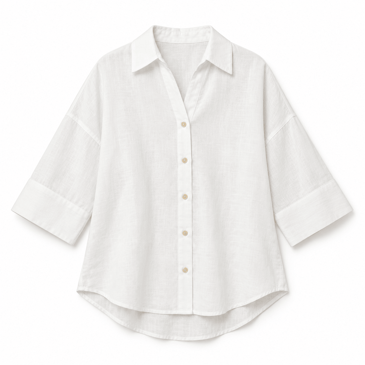 Women's Amelie Relaxed Drop-Shoulder Button Shirt