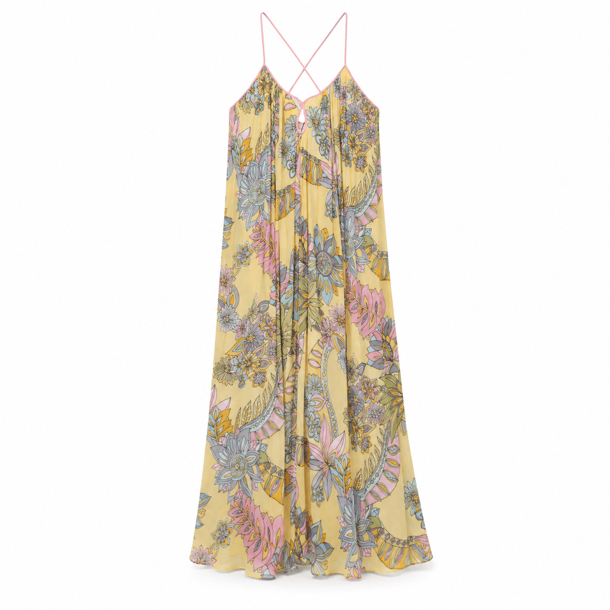 Women's Aurelia Botanical Chiffon Slip Maxi Dress