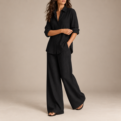 Women's Celeste Breezy Longline Shirt & Trouser Set