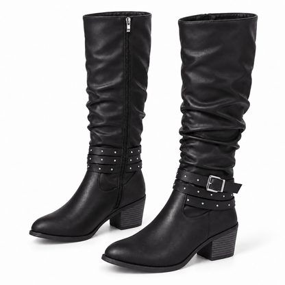 Women's Elowen Quilted Buckle Riding Boots