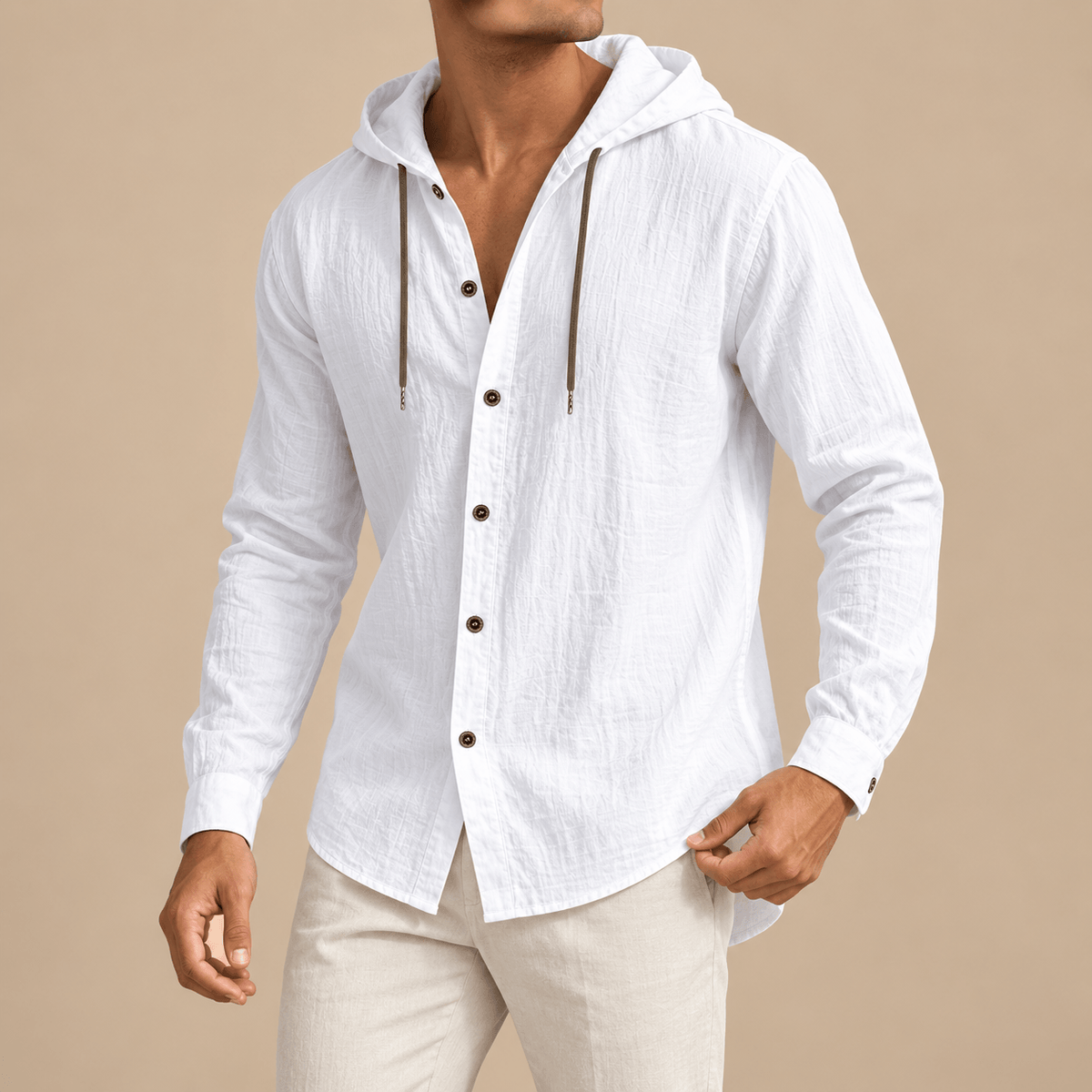 Men's Evander Breezy Hooded Overshirt