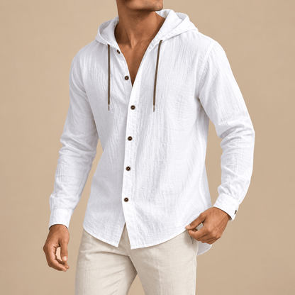 Men's Evander Breezy Hooded Overshirt
