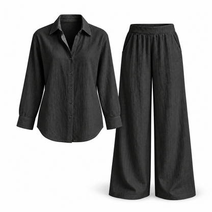 Women's Celeste Breezy Longline Shirt & Trouser Set