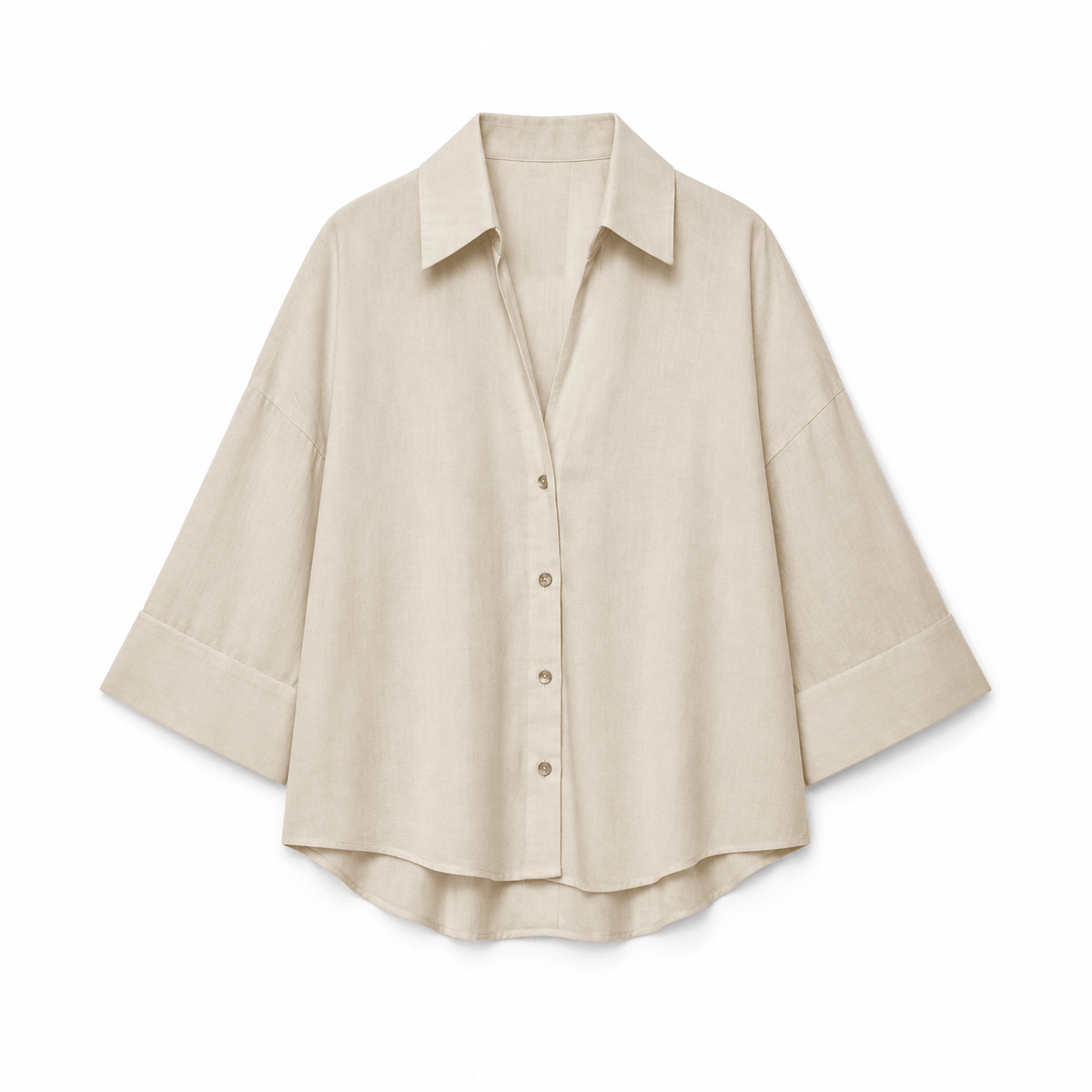 Women's Amelie Relaxed Drop-Shoulder Button Shirt