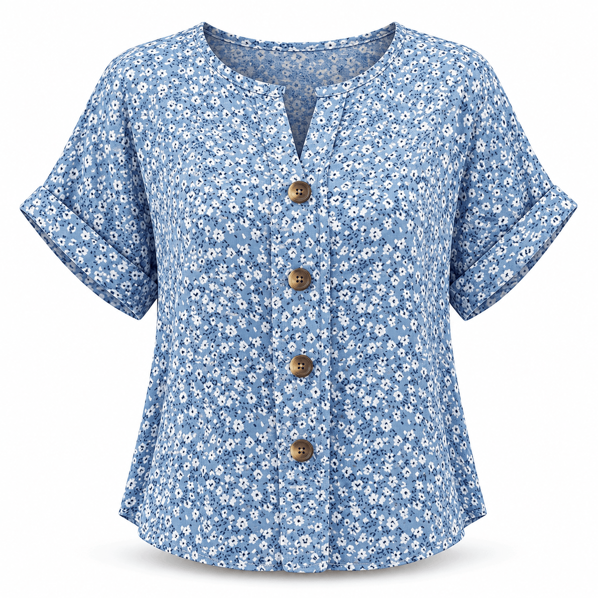 Women's Rosalie Meadow-Print Summer Blouse