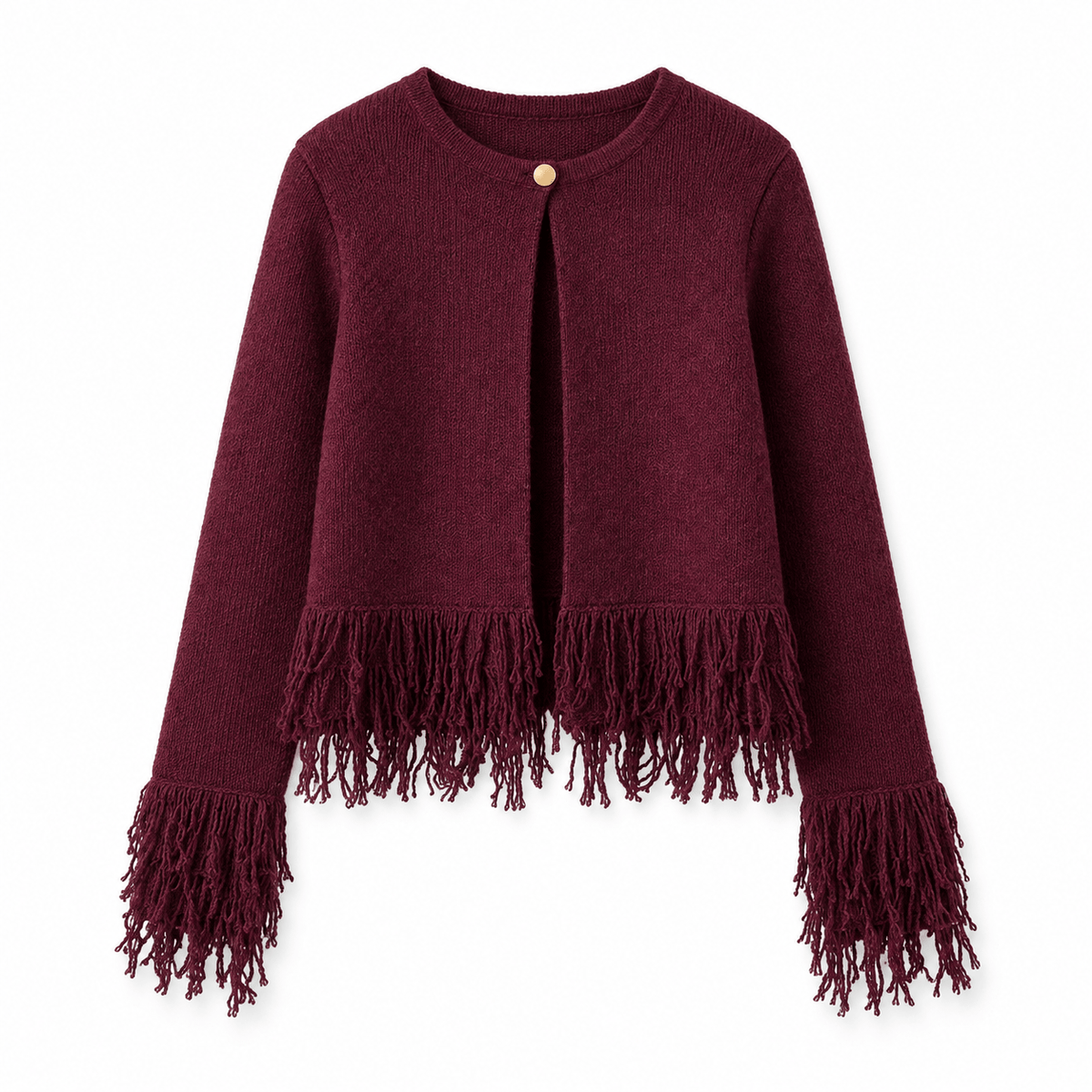 Women's Evelina Fringed Textured Cape Cardigan
