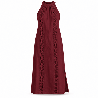Women's Elara Tonal Lace-Panel Summer Dress