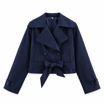 Women's Marielle Belted Cropped Trench Jacket