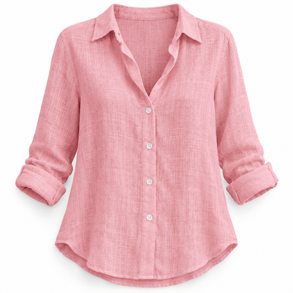 Women's Isolde Breezy Collared Long-Sleeve Blouse