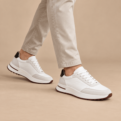 Men's Aurelius Heritage Calfskin Panel Trainers