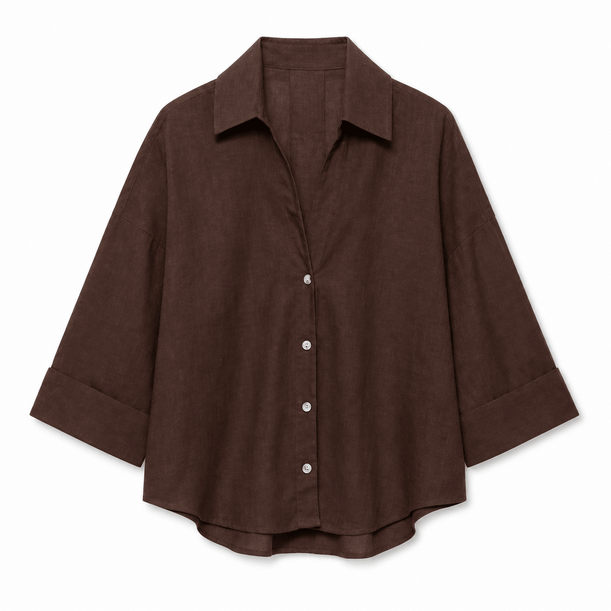 Women's Amelie Relaxed Drop-Shoulder Button Shirt