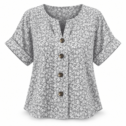 Women's Rosalie Meadow-Print Summer Blouse