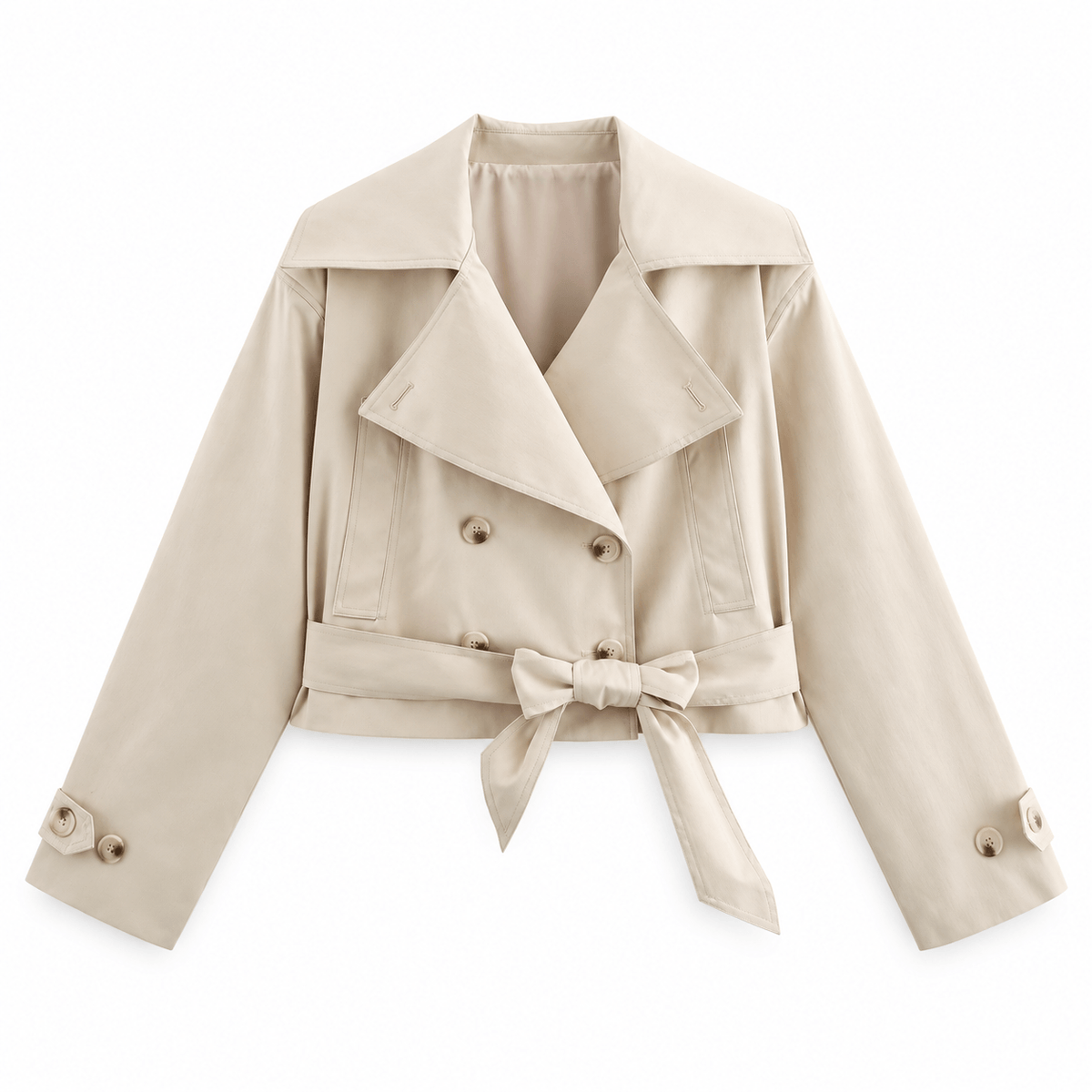 Women's Marielle Belted Cropped Trench Jacket