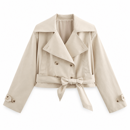Women's Marielle Belted Cropped Trench Jacket
