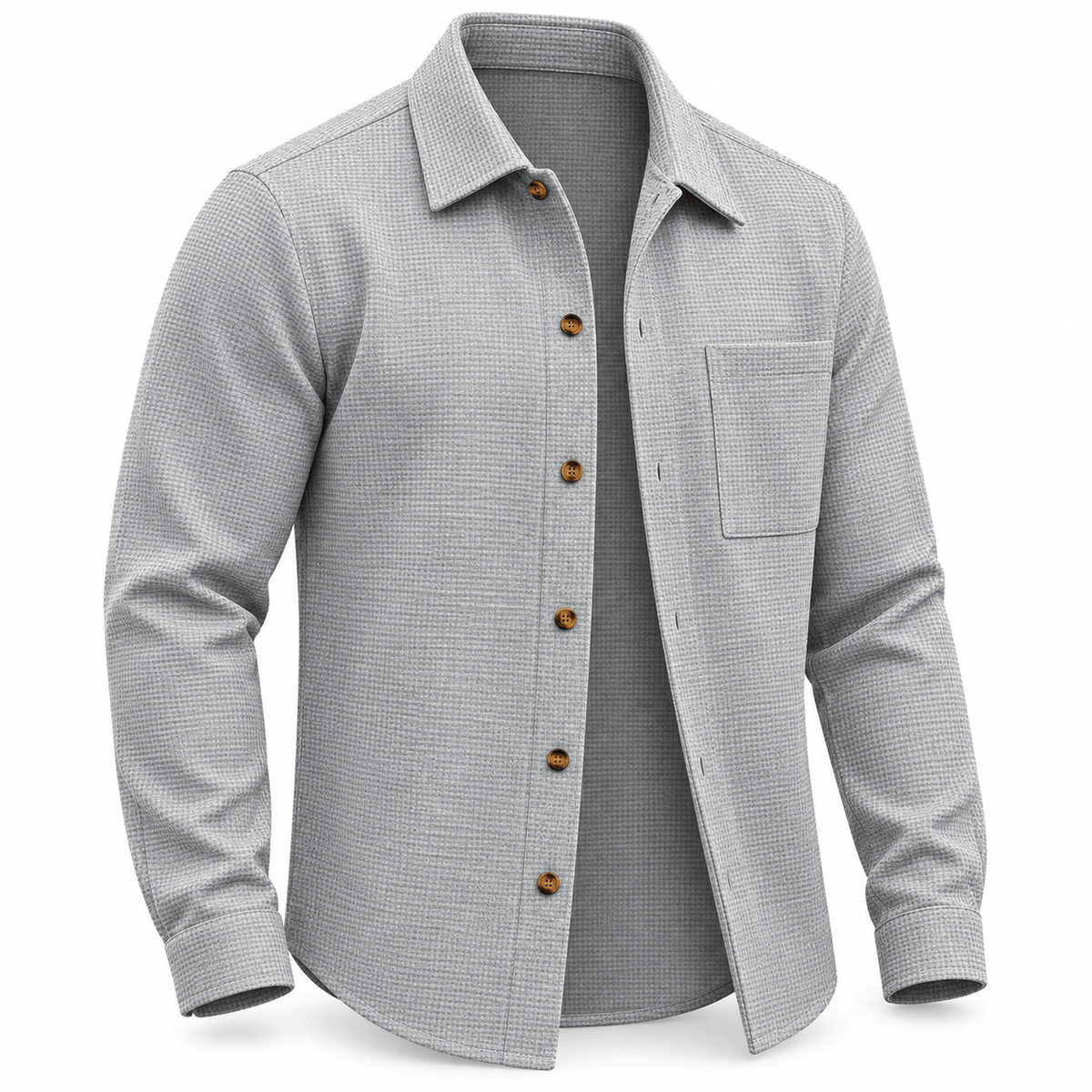 Men's Rowan Textured Waffle Overshirt