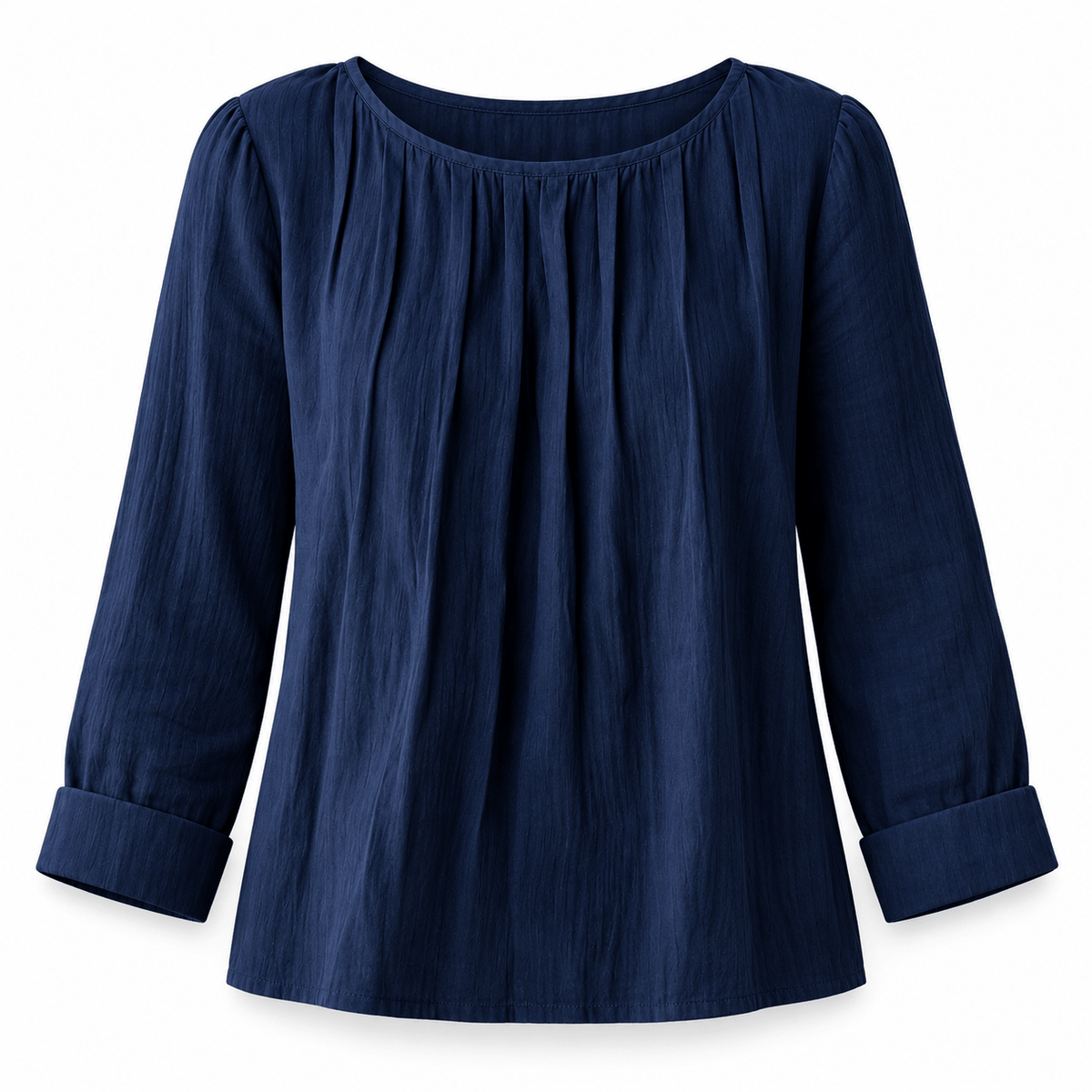 Women's Celestine Pleated Linen-Style Blouse