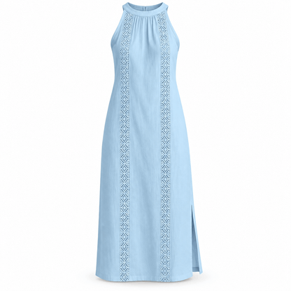 Women's Elara Tonal Lace-Panel Summer Dress