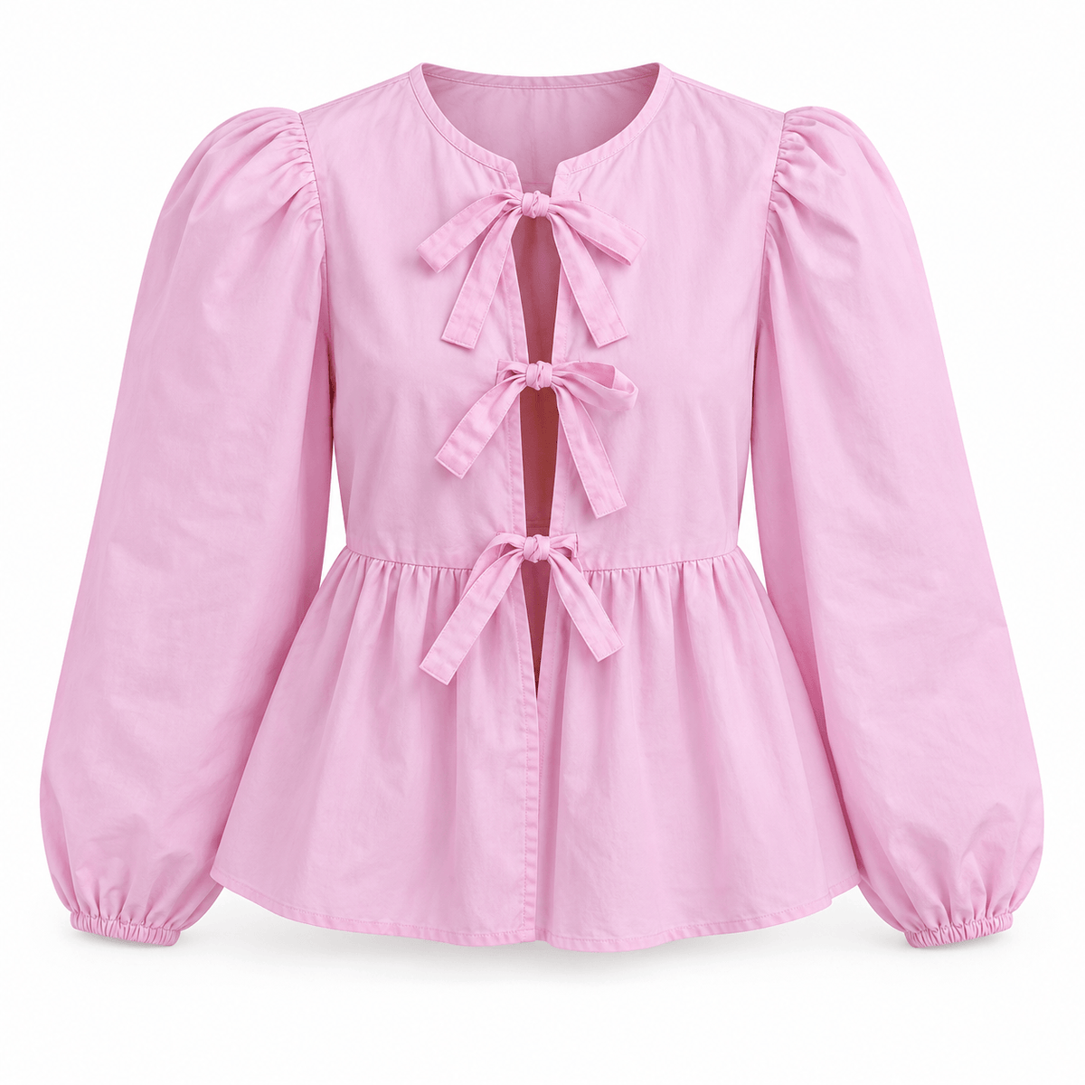Women's Elodie Bow-Tie Peplum Blouse