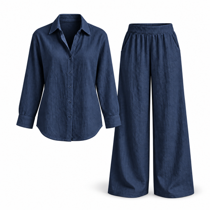Women's Celeste Breezy Longline Shirt & Trouser Set