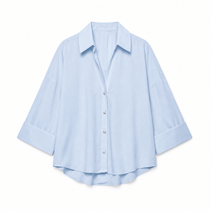 Women's Amelie Relaxed Drop-Shoulder Button Shirt