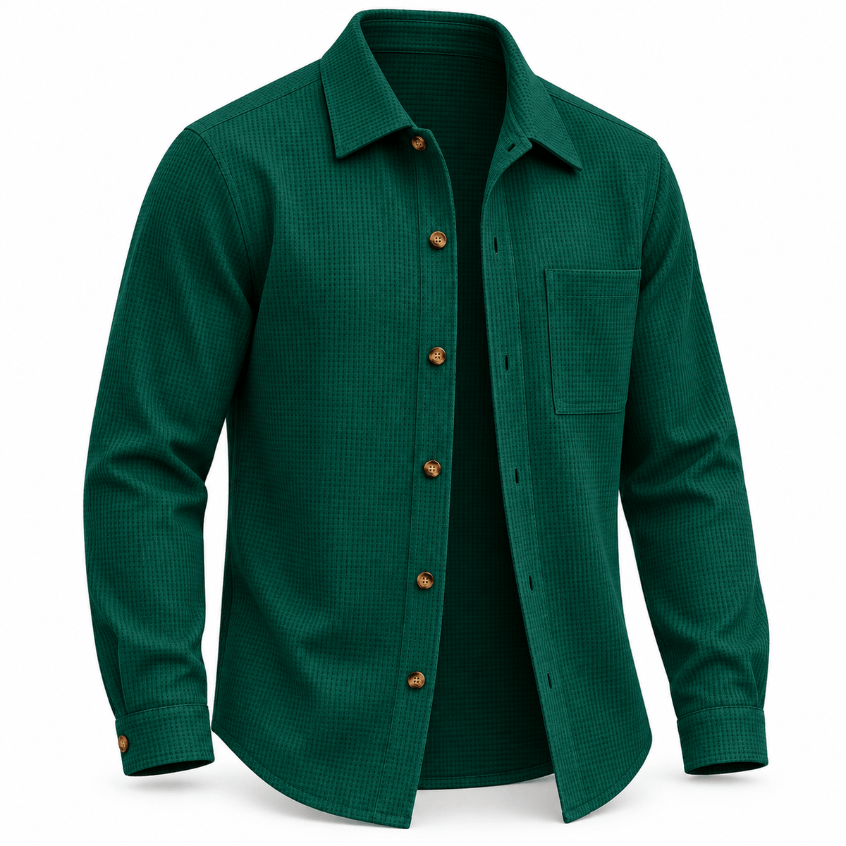 Men's Rowan Textured Waffle Overshirt
