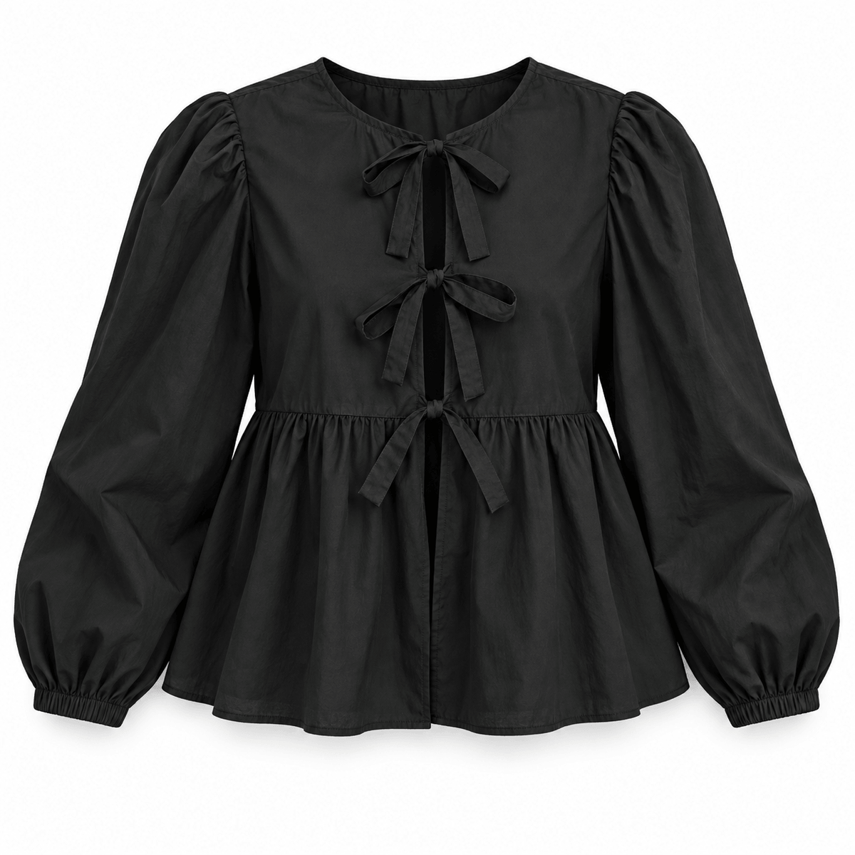 Women's Elodie Bow-Tie Peplum Blouse
