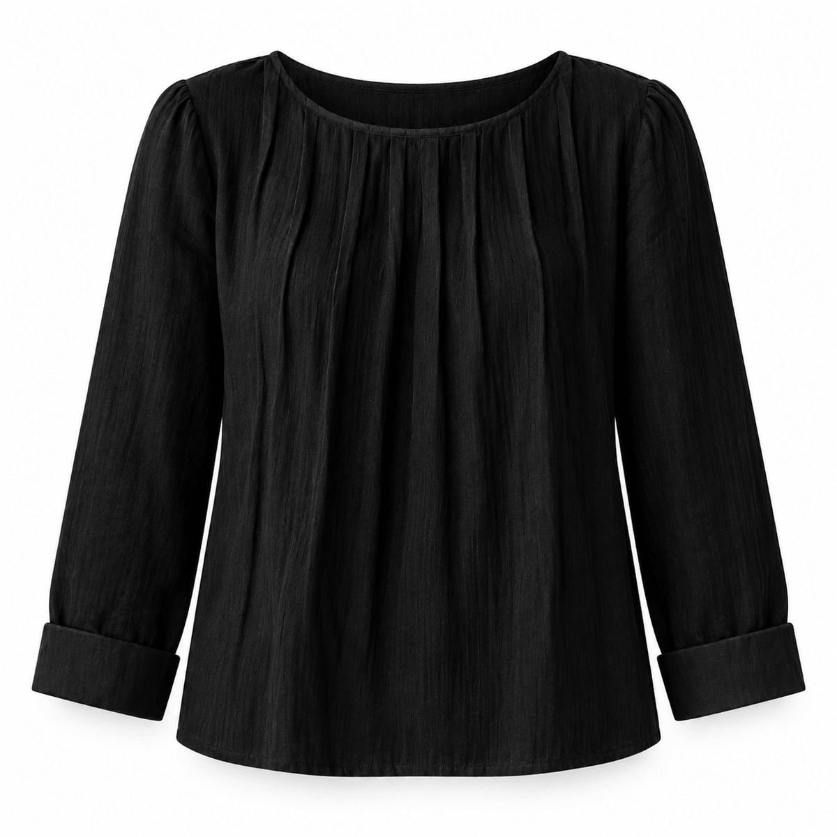Women's Celestine Pleated Linen-Style Blouse