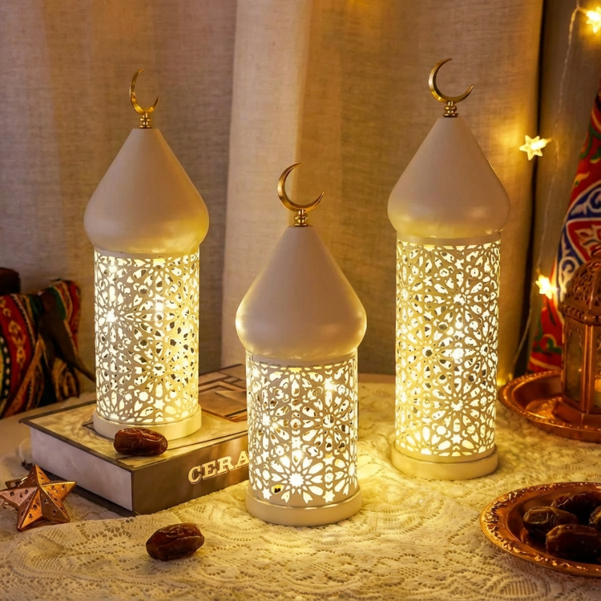 Ramadan Decorative LED Lantern - Set of 3
