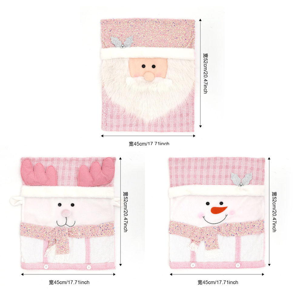 Christmas Themed Chair Cover - 3pc Set